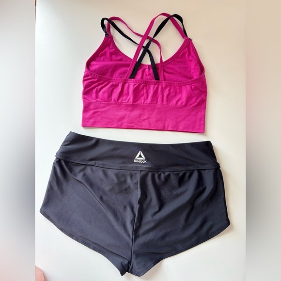 🎉4/30$🎉 Reebok Pink & Black Activewear Set – Size L ✨ - Picture 2 of 4